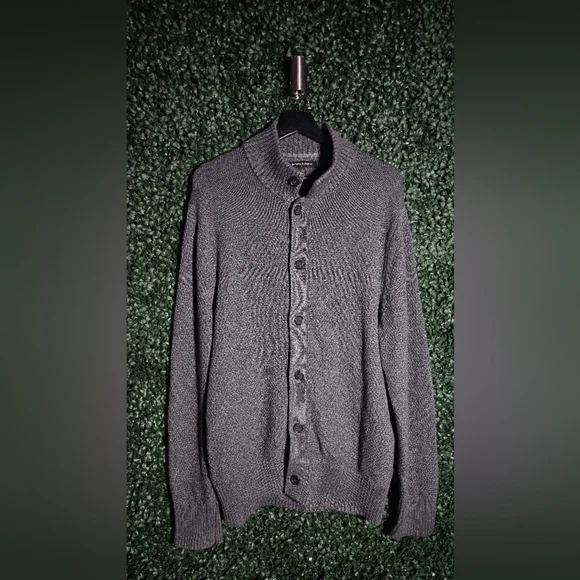Banana Republic Gray Cardigan Sweater Knit Long Sleeve