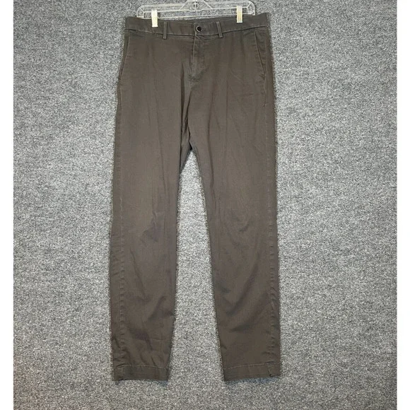 Banana Republic Pants Mens 33x34 Gray Chino Slim Fit Comfort‎ Casual Straight