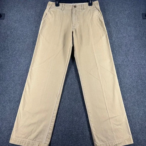 Banana Republic Chino Pants Mens 30/32 Khaki Tan Cotton Twill Straight Leg