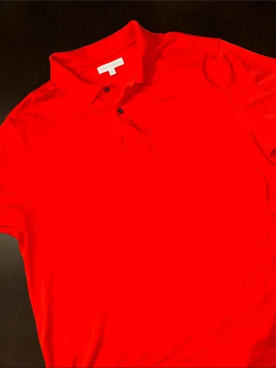 Banana Republic Classic Red Polo Shirt - Men's Short Sleeve