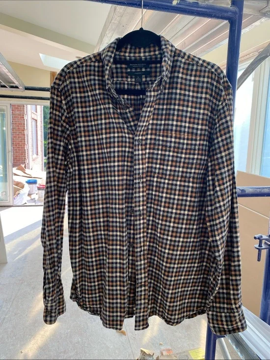 BANANA REPUBLIC 100% Cotton Flannel Shirt