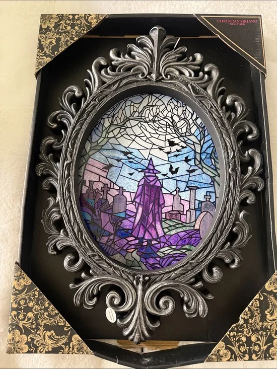 Christian siriano stained glass Halloween-wall art