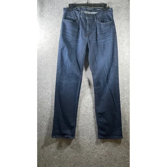 Banana Republic Jeans Mens 32x30 Blue Denim Stretch Travel Dark Wash Athletic‎