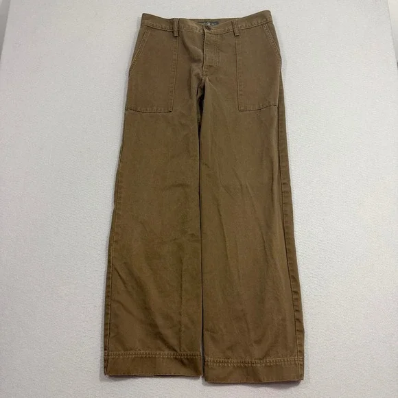 Vintage Banana Republic Pants Mens 32x32 Brown Chino Military Baker Army 2001