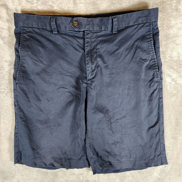 Banana Republic Shorts Men's 33X9 (Tag 32) Blue‎ Chino Aiden Stretch V/700031159
