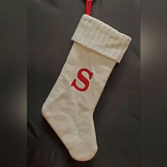 Knitted White Christmas Initial Stocking WonderShop at Target