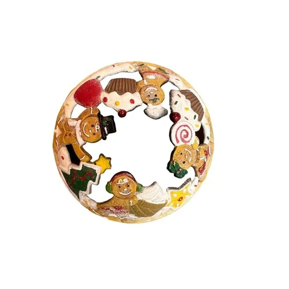Yankee Candle Christmas Cookie Tree Santa Snowman Gingerbread Illuma‎ Lid