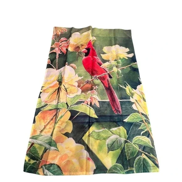 Better‎ Homes Large Decorative Flag Cardinal in Blossoms Spring Theme outdoors