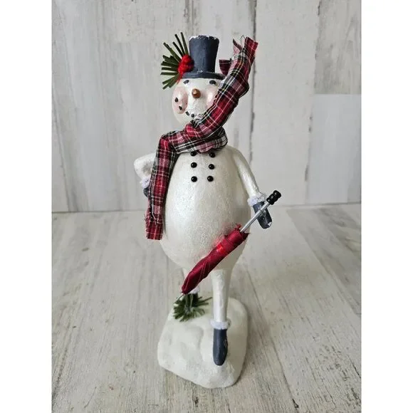 Snowman umbrella large‎ decor figurine statue Xmas