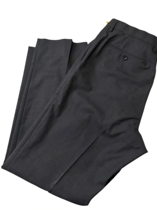 Banana Republic Classic Fit Gray 100% Wool Dress Pants 35/31 Tailored Trousers