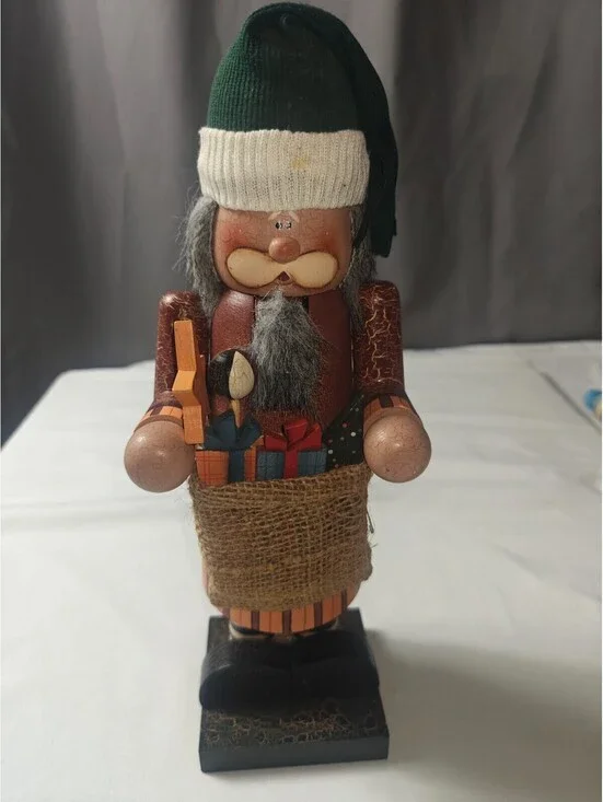 Vintage 2002 WORKBENCH Wooden Nutcracker Christmas Decoration