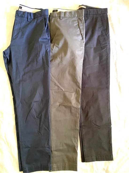 Banana Republic Chinos in Navy, Olive, and Black