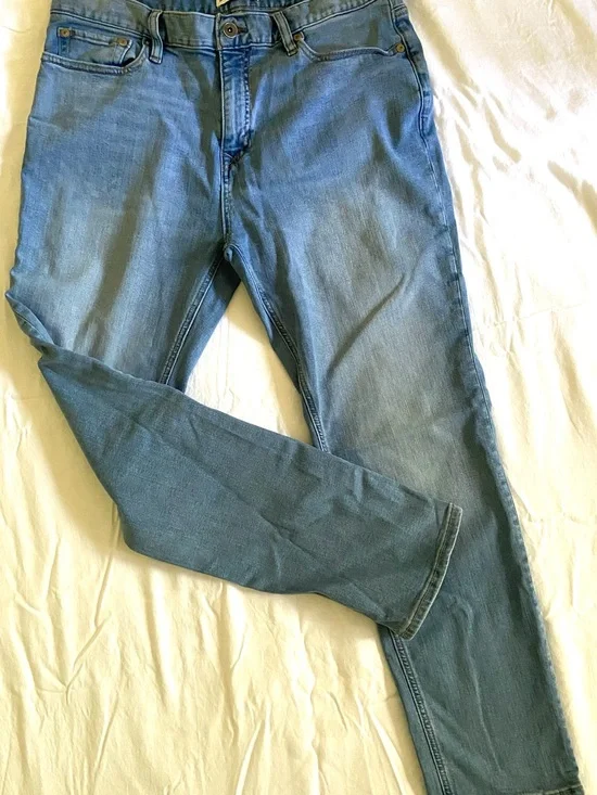 Banana Republic Slim Straight Jeans in Light Blue