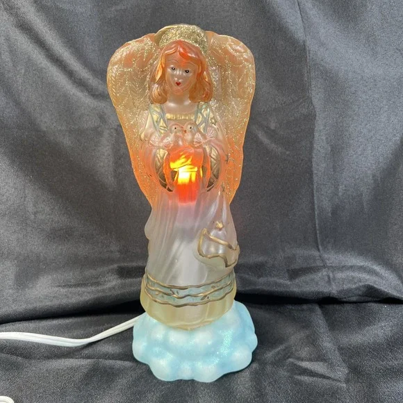 Vintage‎ Light Up Angel Figurine 11