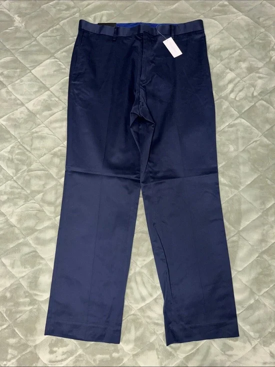 Banana Republic Men's Navy Classic Straight Non-Iron Dress Pants - NWT