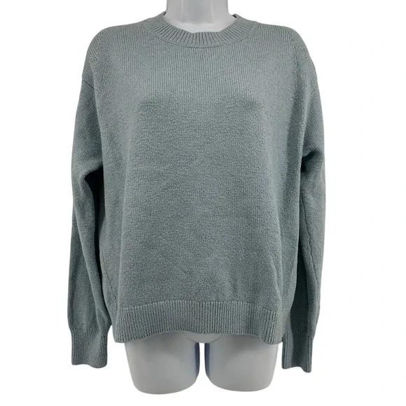 Banana Republic Crewneck Sweater Mens S Light Blue Coastal Preppy Cotton Blend