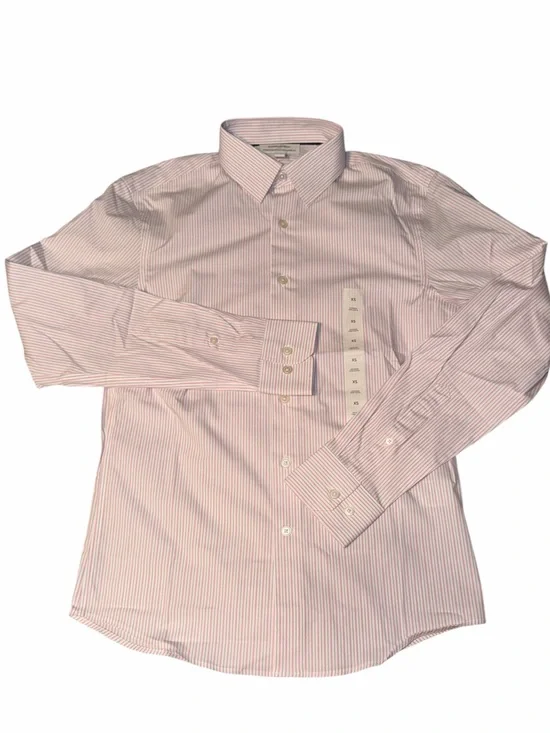 Banana Republic Factory Pink Stripe Shirt (NWT), Size XS