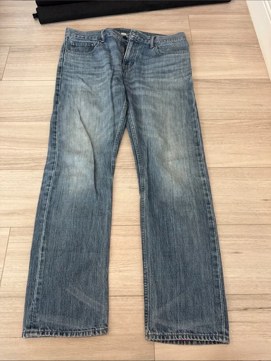 Banana Republic Men's Straight-Leg Jeans in Faded Blue