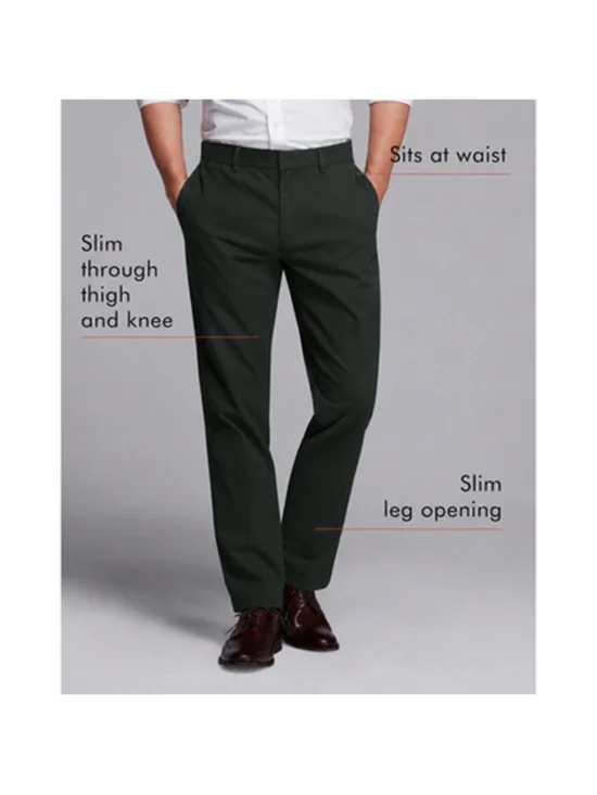 NWT 33x30 BR Aiden chino black slim leg career work slacks pants casual preppy