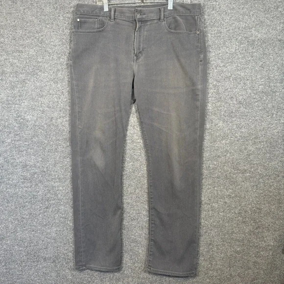 Banana Republic Traveler Jeans Mens 36x32‎ Gray Slim Fit Casual Everyday Denim