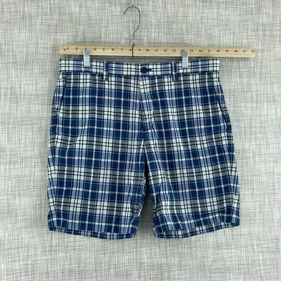 Banana Republic Aiden Shorts Mens 34 plaid 3810