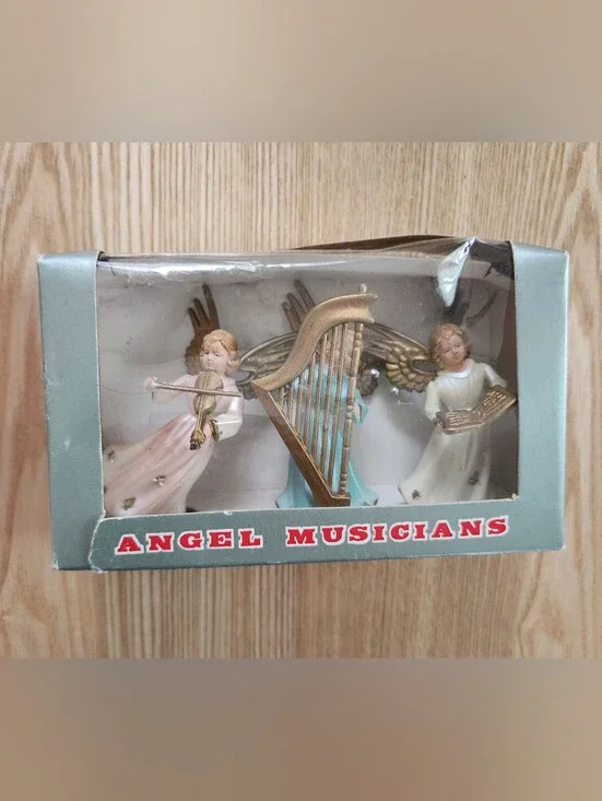 Vintage Mini Angel Musicians Holiday Decor By A Santa Creation