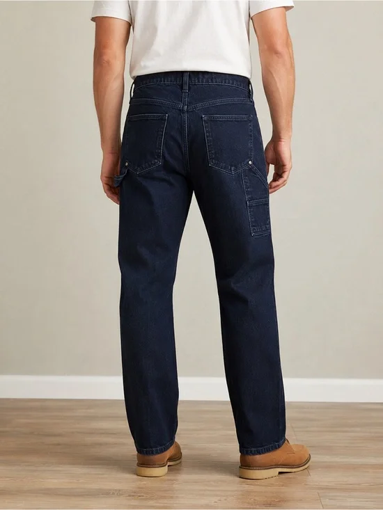 Banana Republic Carpenter Jeans Size 32x32 Denim Dark Wash Straight Leg