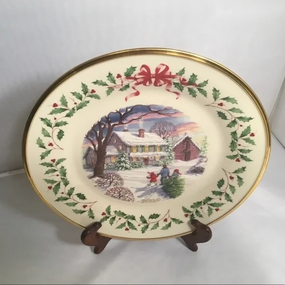 Lenox 2000 THE ANNUAL‎ HOLIDAY COLLECTOR PLATE THENTH IN THE SERIES