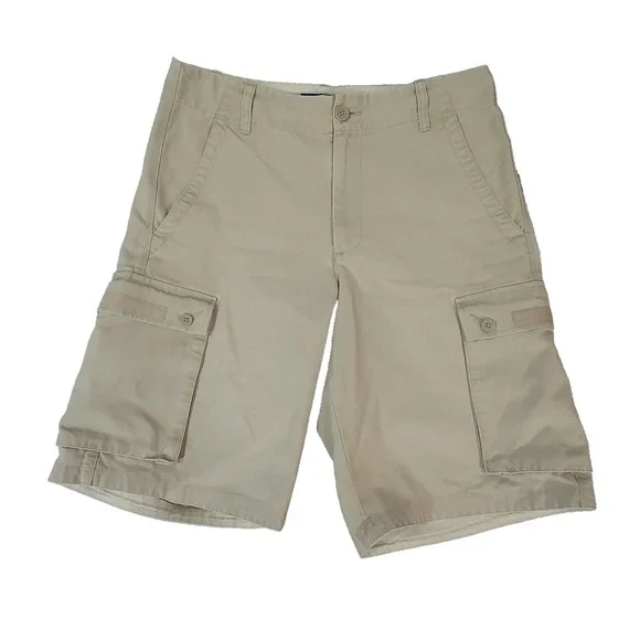 Banana Republic cargo shorts men's 31 x 11 khaki tan cotton Outdoor hiking Urban