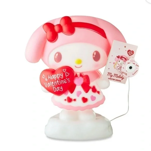 My Melody Happy Valentine’s Day Battery Operated Tabletop Blow Mold NEW Pink