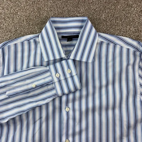Banana Republic Mens Striped Dress Shirt Long Sleeve Size L Formal‎ Business