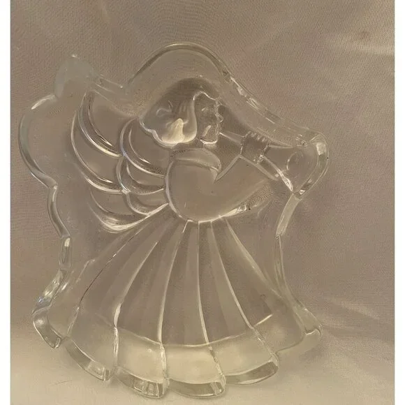 VTG 80s 90s Mikasa‎ Christmas Angel Trinket Candy Dish 7.5