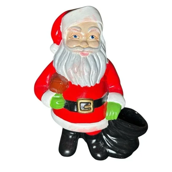 Santa Claus Figurine with Gift‎ Sack Christmas Holiday Decoration