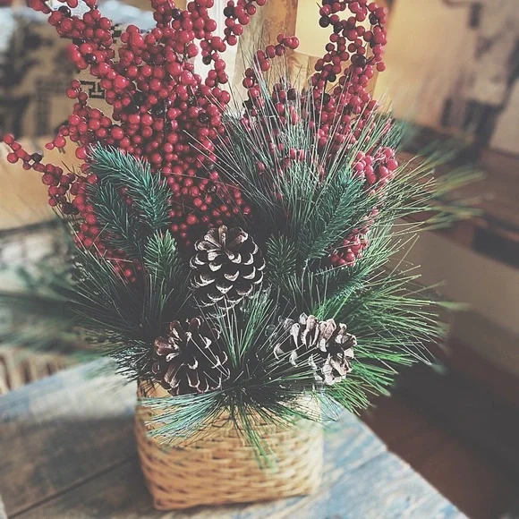 Holiday Decor Door Basket