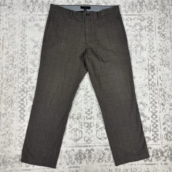 Banana Republic Pants Mens Brown Casual Gavin Straight Chino Size 35x30