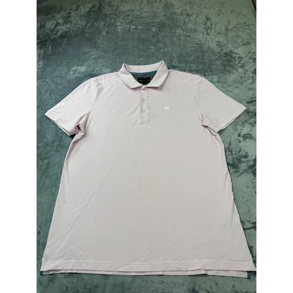 Banana Republic Polo Shirt Mens XXL Tall Slim Fit Light Turquoise