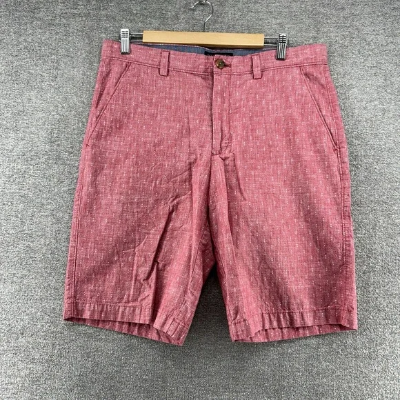 Banana Republic Emerson‎ Shorts Men Size 33 Red 100% Cotton Summer Beach