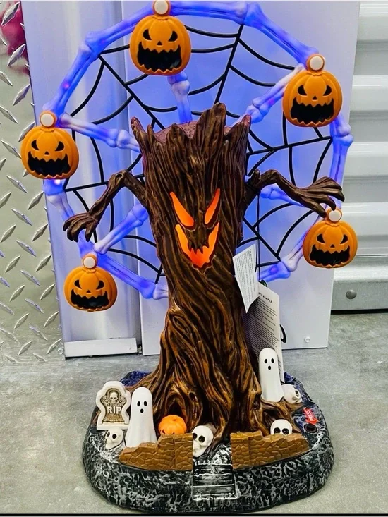NWT Viral Halloween spooky light up musical pumpkin Ferris wheel $150.00