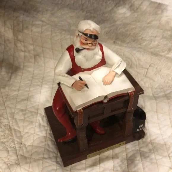 Norman Rockwell Santa’s List Figurine