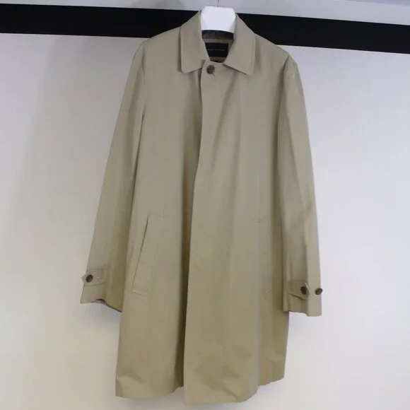 Banana Republic Men’s Trench Coat Y2K Spring‎ 2006 Cotton Classic Size M