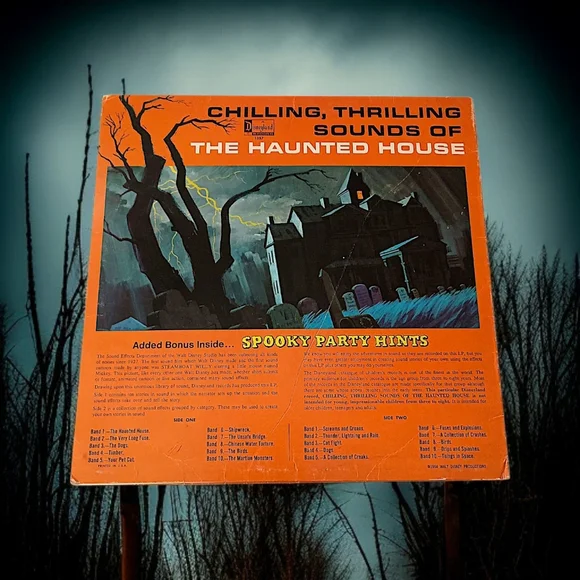 Disneyland The Haunted‎ House Record Thrilling Chilling Sounds Vtg 1964 LP READ