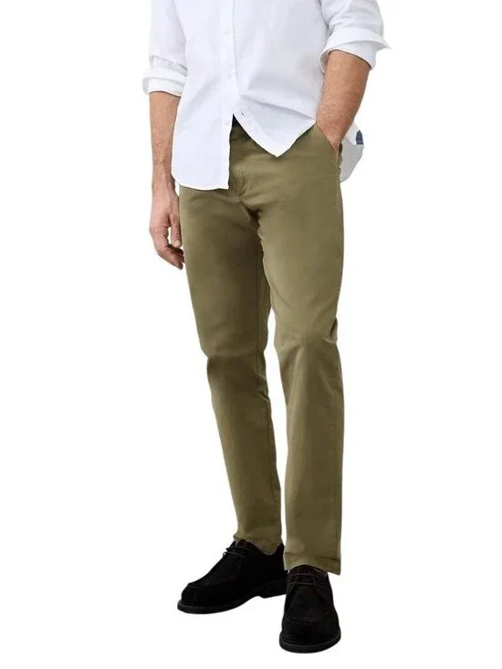 NWOT Banana Republic Men's 34x34 Slim Fit Tan Chino Pants Cotton Blend