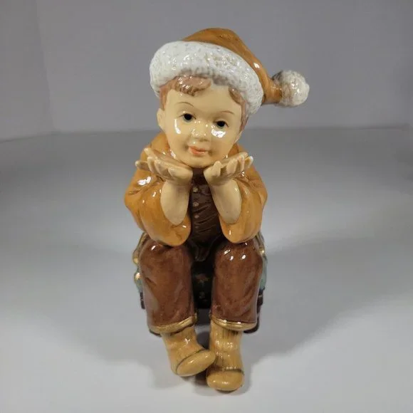 Heritage Mint LTD 2003 Porcelain Christmas Setting 1 REPLACEMENT PIECE Boy Stool