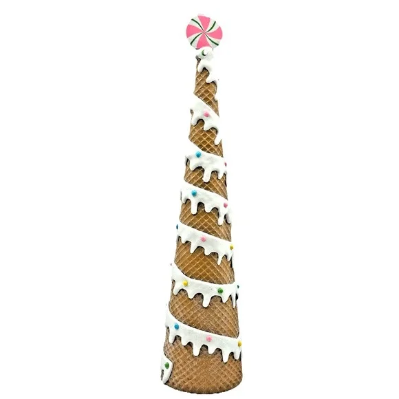Pepper Mint Square Candy Ice Cream Cone Christmas Tree 18