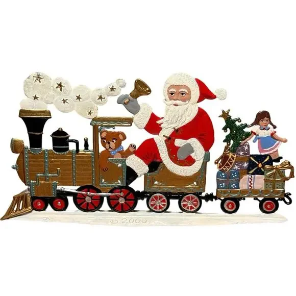 Wilhelm Schweizer Pewter Santa's Locomotive Christmas Express Boxed SC17 2000
