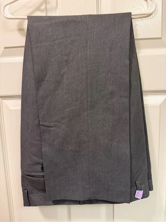 Banana Republic Tailored Slim Fit Dress Pants in Charcoal