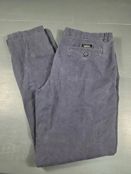 Banana Republic Aiden Chino Pants Men's 36x36 Navy Slim Straight Stretch Casual