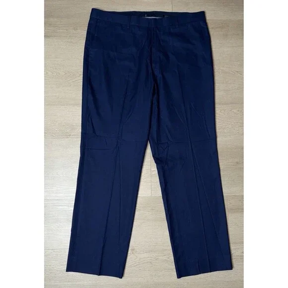Banana Republic Pants Mens 34x30 Navy Blue Non-Iron Standard Fit Cotton Chinos