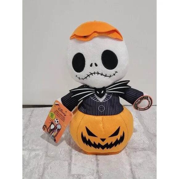 Disney Nightmare‎ Before Christmas Jack Skellington Animated Poppin Pumpkin