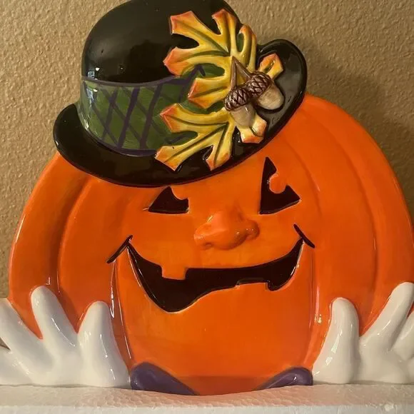 Fitz and Floyd Derby Pumpkin Plate